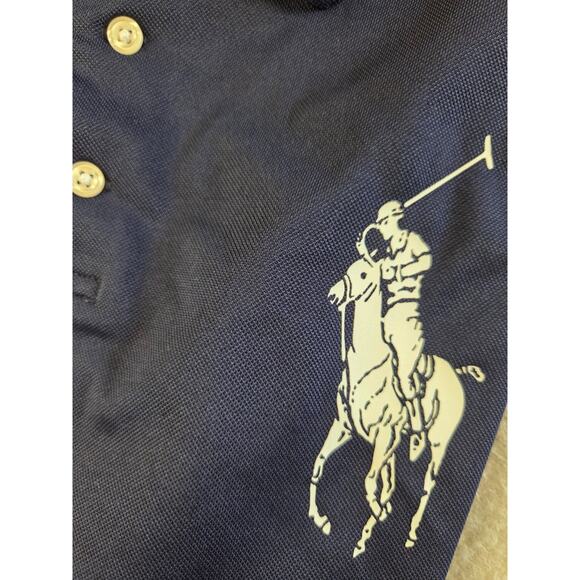 Polo Ralph Lauren Men's XL Navy Red Colorblock Big Pony Performance Polo - Picture 2 of 8